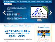 Tablet Screenshot of pro-hockey-academy.cz